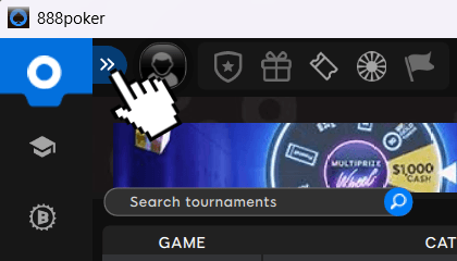 888POKER LOBBY MENU