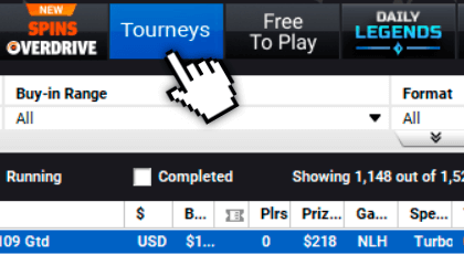 PARTYPOKER POKER TOURNEYS