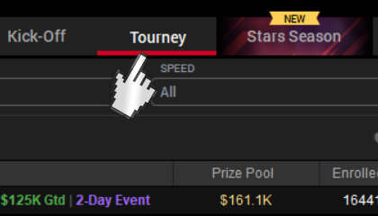 POKERSTARS TOURNEY