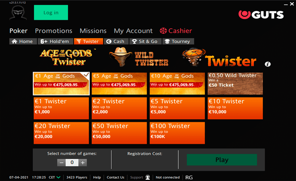Sitio de póker Guts Poker