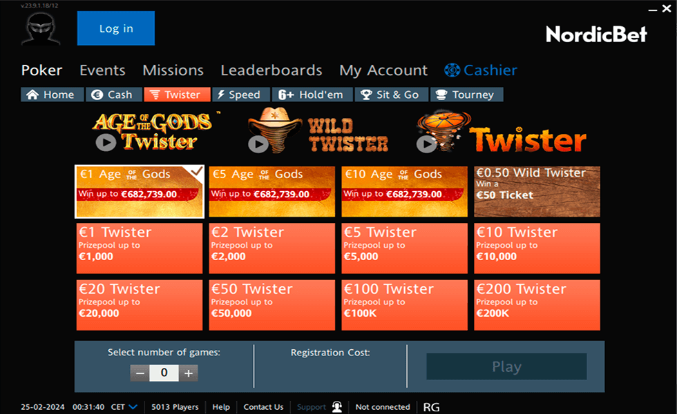 NORDICBET POKER TWISTER